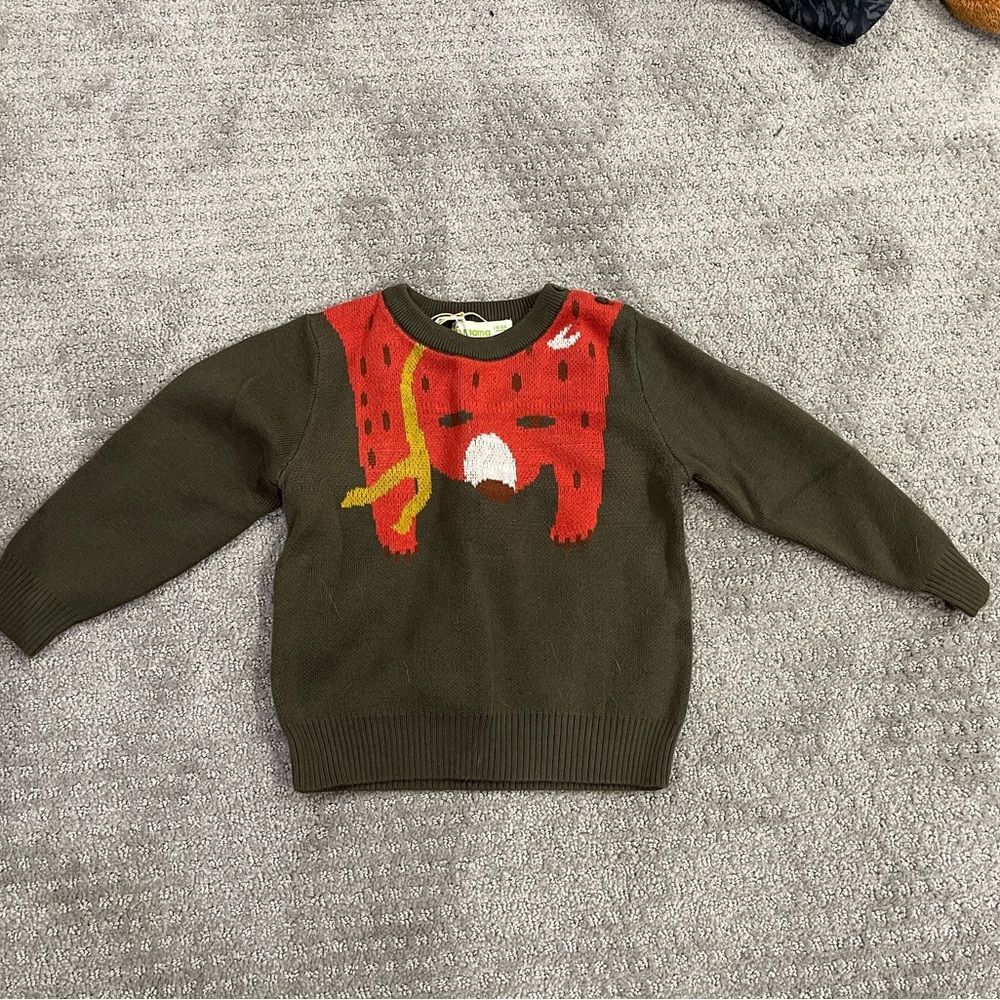 NWT Aimama unisex green sweater
